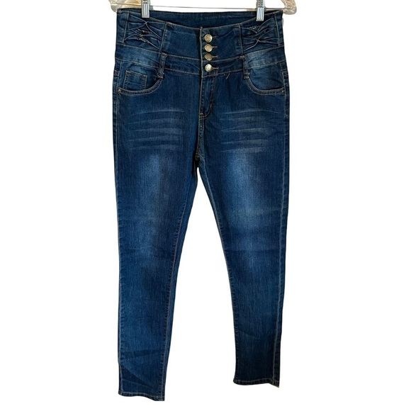 Palmer Heritage Exposed Button Fly Skinny Jeggings - Picture 1 of 10